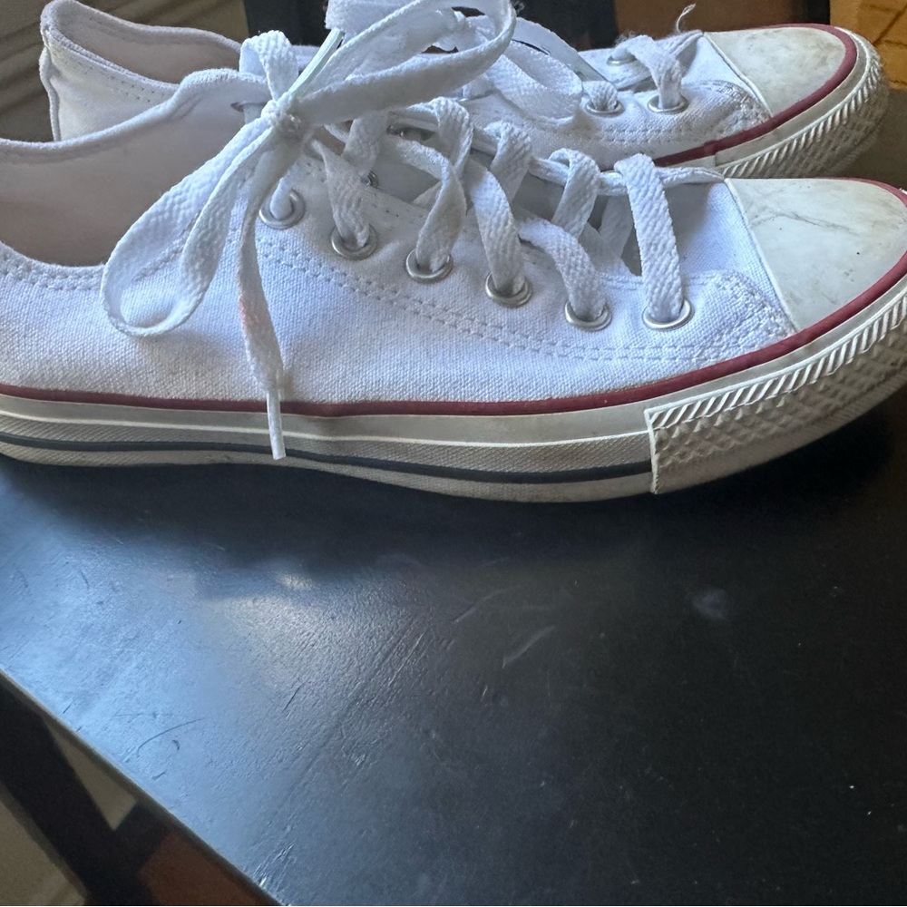 Converse shoes in white